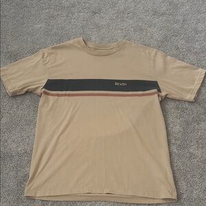 Brixton Tan and Black Short Sleeve Tee